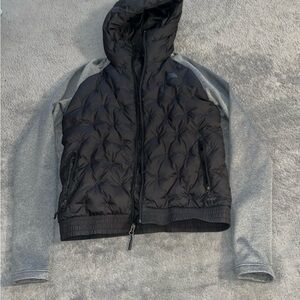 Black and Gray Hooded Jacket